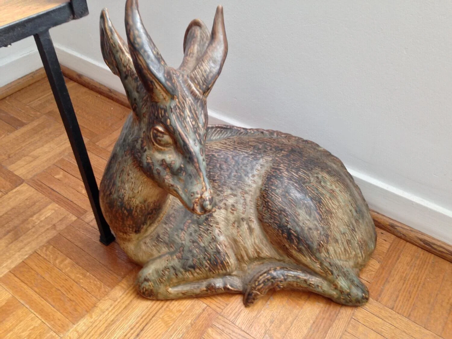 Karl Larsen (1897-1977), Deer, 1947, Stoneware, For Royal Copenhagen