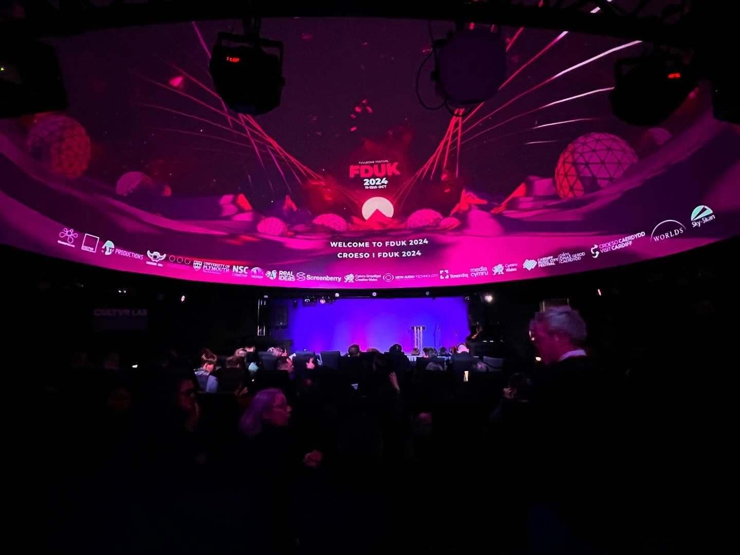 🌟 What an incredible time we had at @fulldomeuk !🎉 
We were thrilled to showcase Kinetarium&rsquo;s immersive experiences and play our best games with so many passionate people in the dome community. 🌌 From mind-blowing science adventures to inter