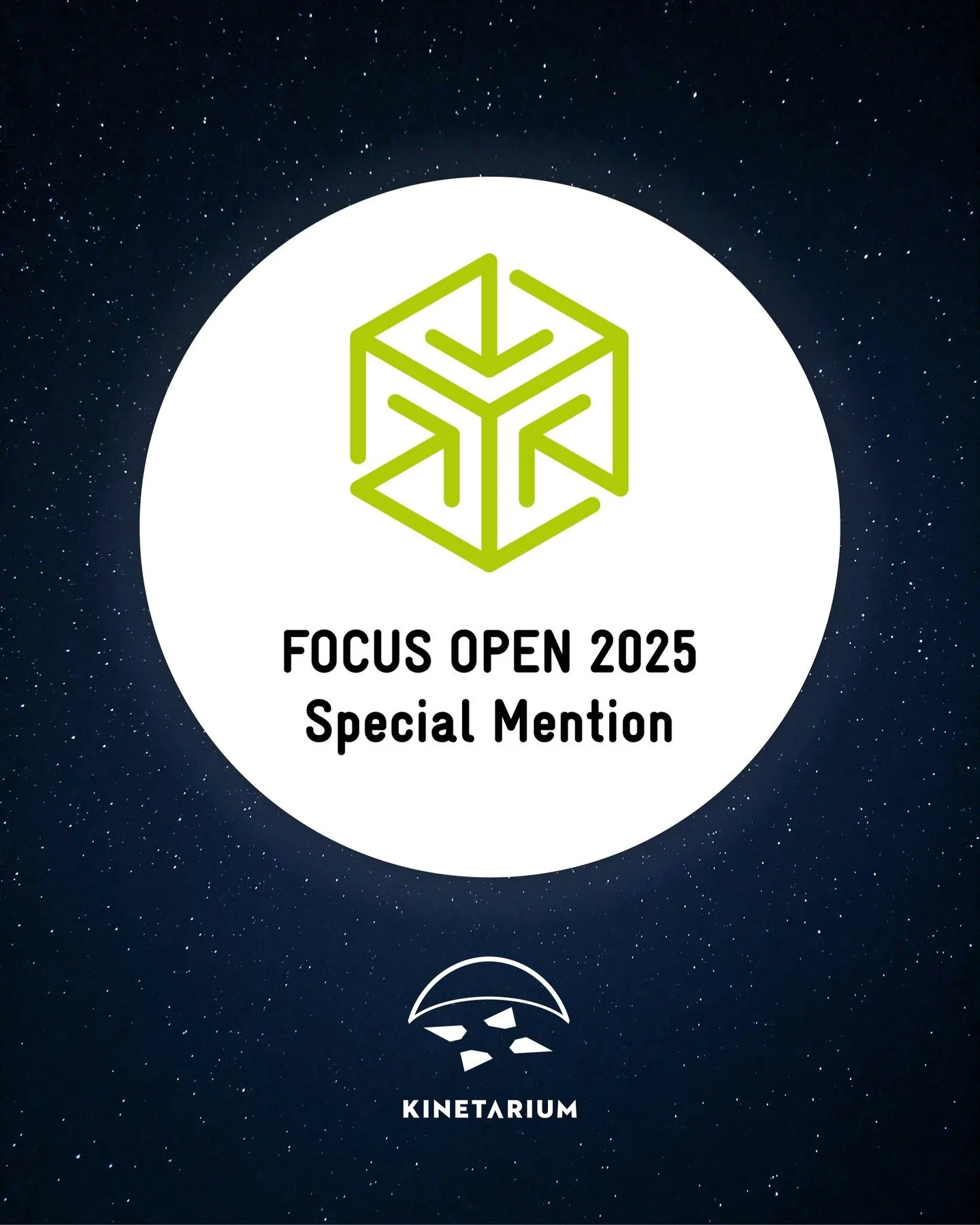 🎉 Whoo! Kinetarium is being recognized with a Special Mention in the FOCUS OPEN 2025 Baden-W&uuml;rttemberg International Design Award in the new category &ldquo;Immersive Media&rdquo;. 

This underlines our mission to create innovative and fun solu