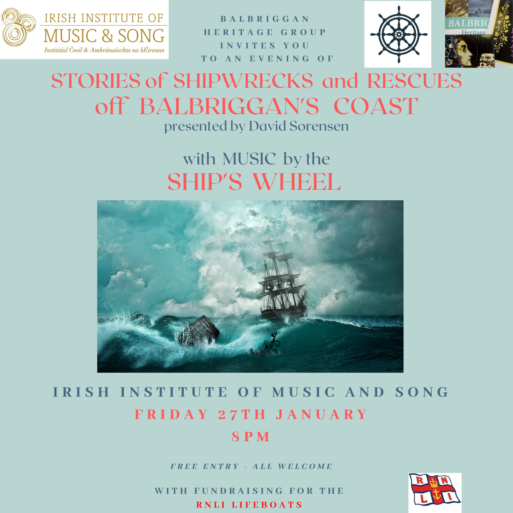 SOLD OUT - Shipwrecks & Rescues off Balbriggan's Shore