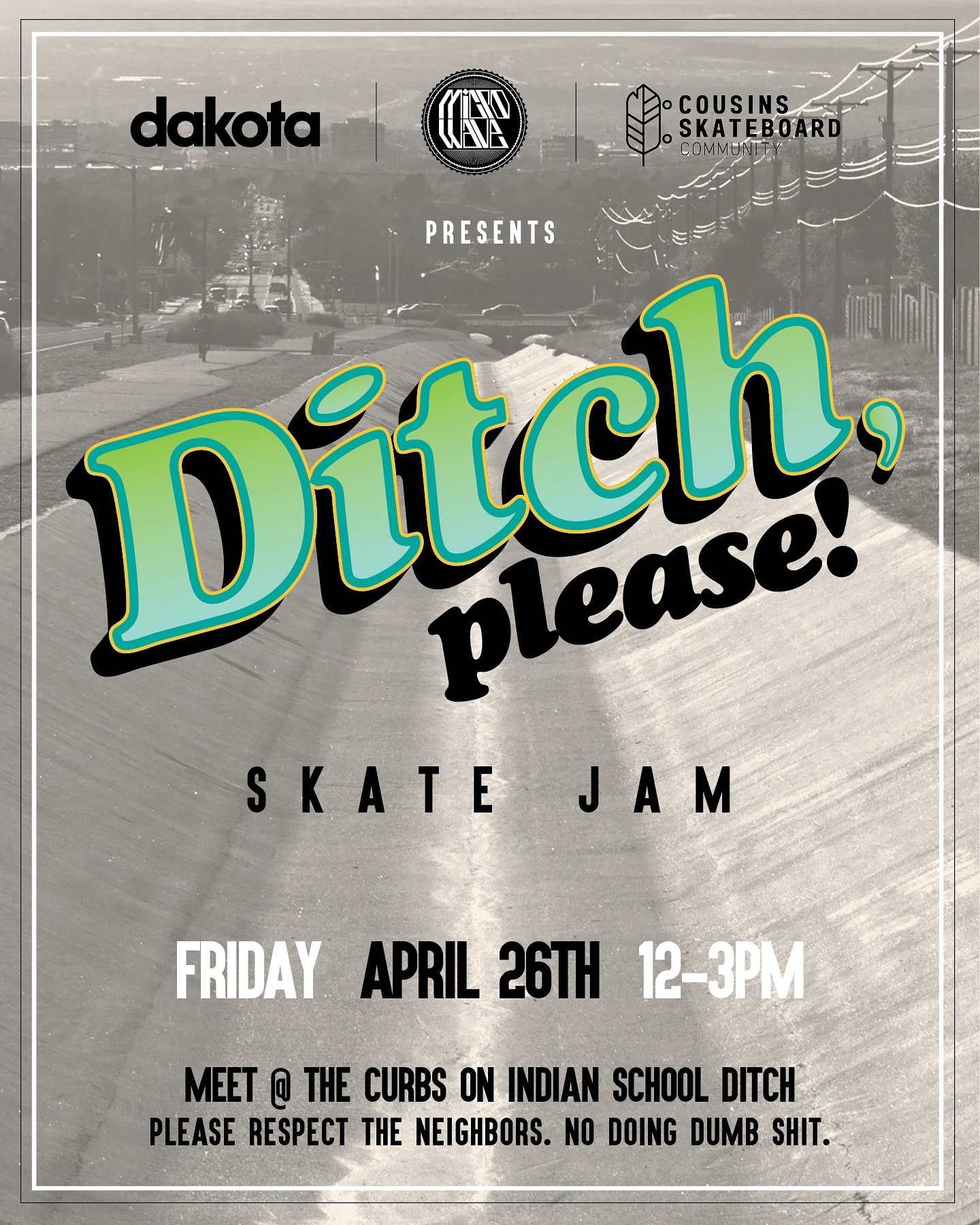 Some of us will be down in NM this week to check out the Gathering and the All Nations Skate Jam. We&rsquo;re also excited to join up with our friends @dakotaskateboards and @microwaveskateshop for the Ditch, please! skate jam on Saturday. None of us