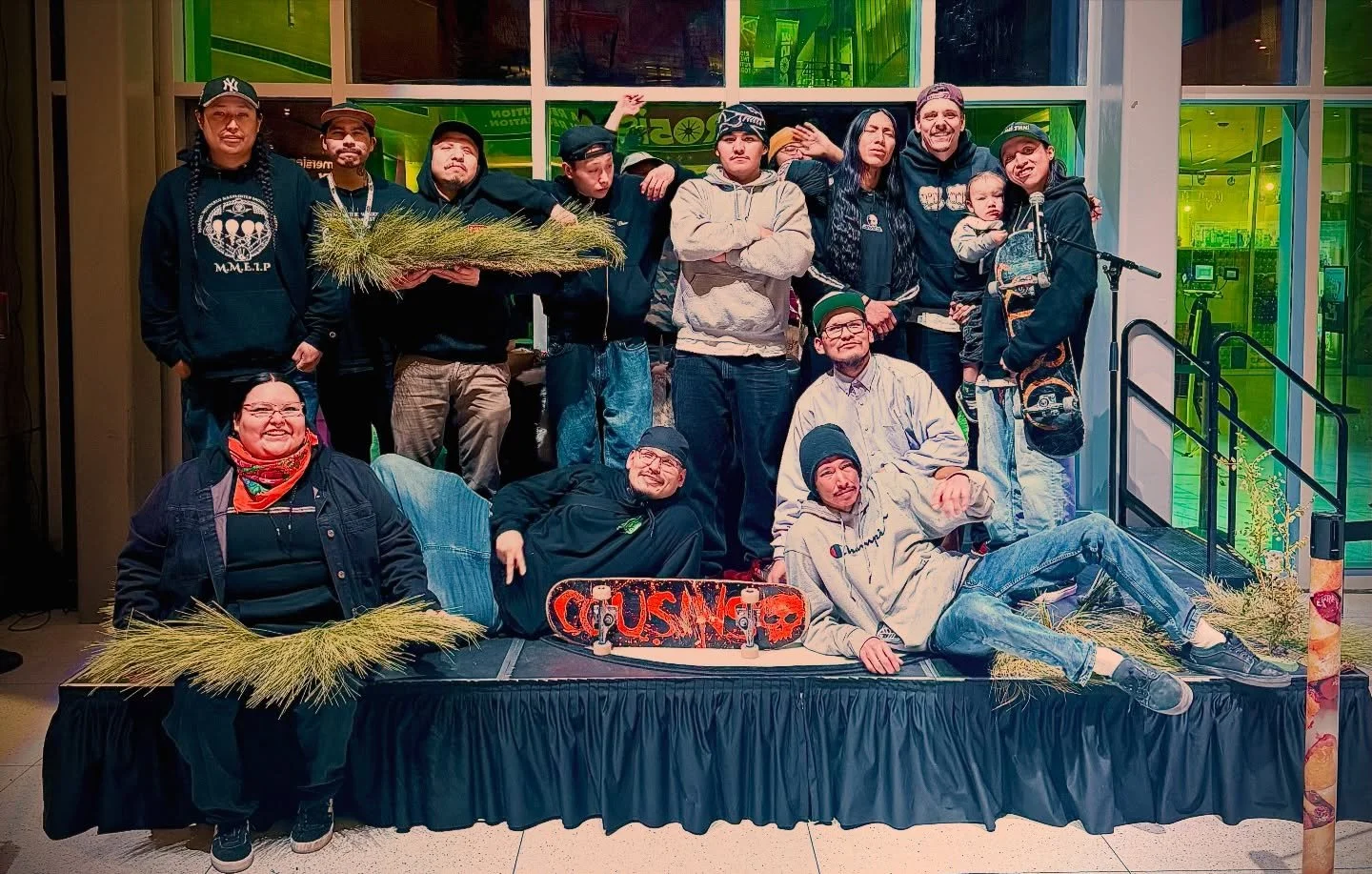 We had a good crew out on Friday! Our homie @brutal.bear invited us out to the indigenous youth night at @telus_spark and we had a blast doing what we love. It always take a big crew to put these things together. Thanks to everyone who makes it happe