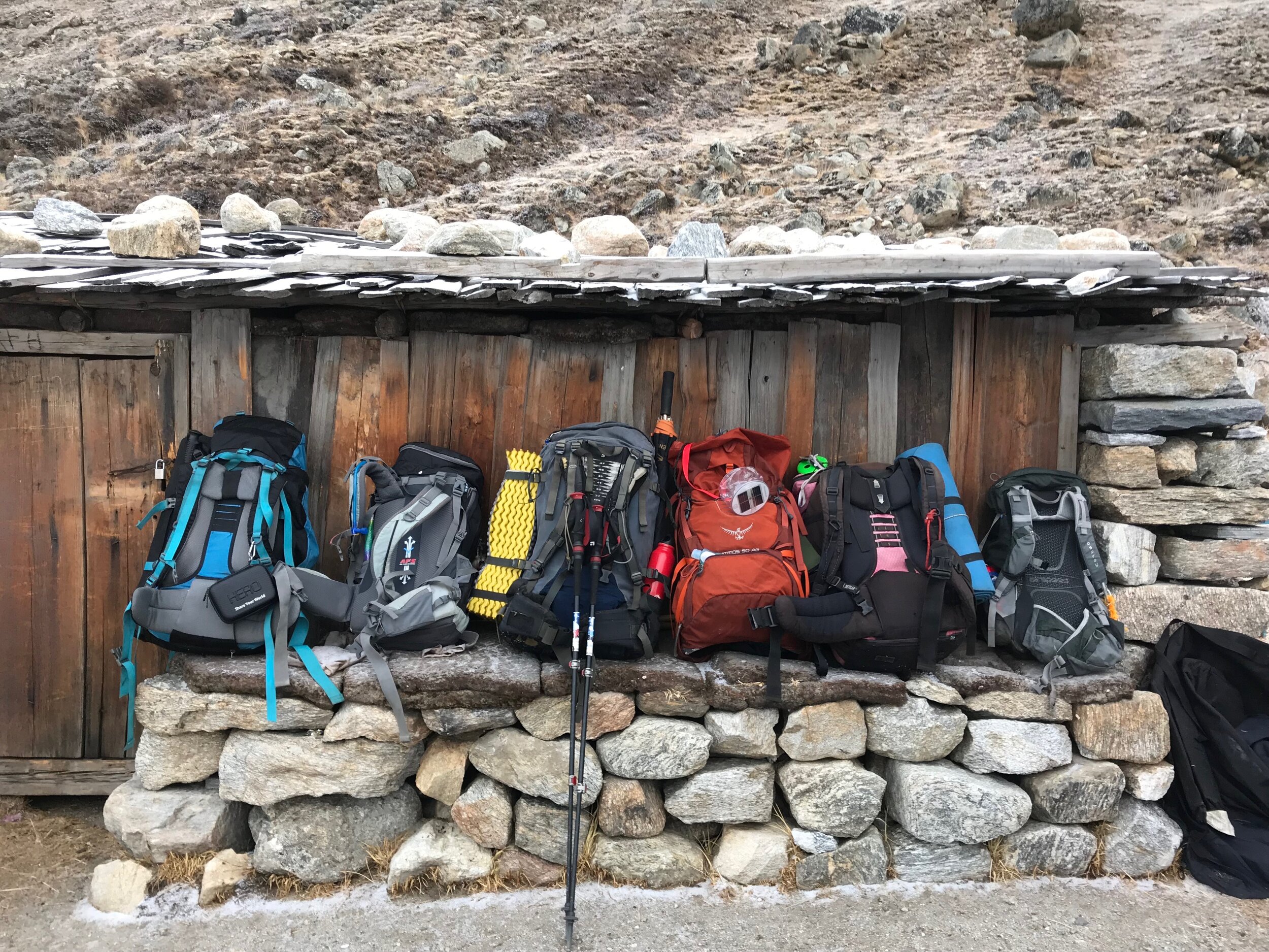 4a overall pic Our daypacks in Kanchenjunga basecamp section 1.jpg