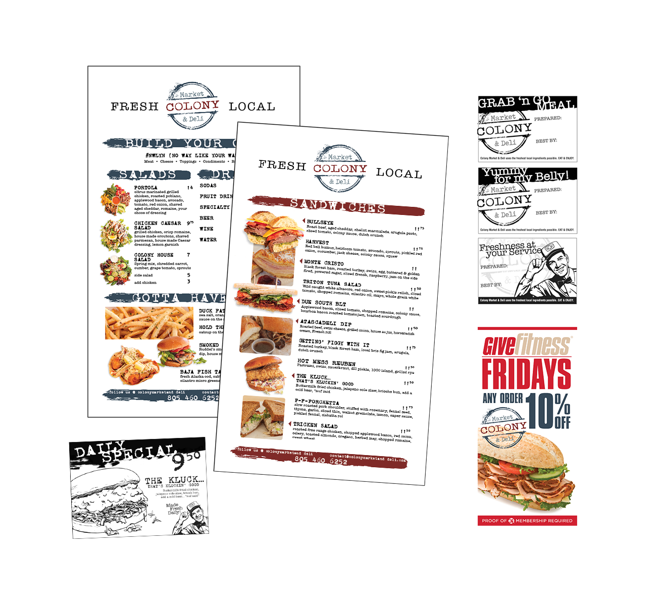 colony market & deli / print materials / atascadero, ca