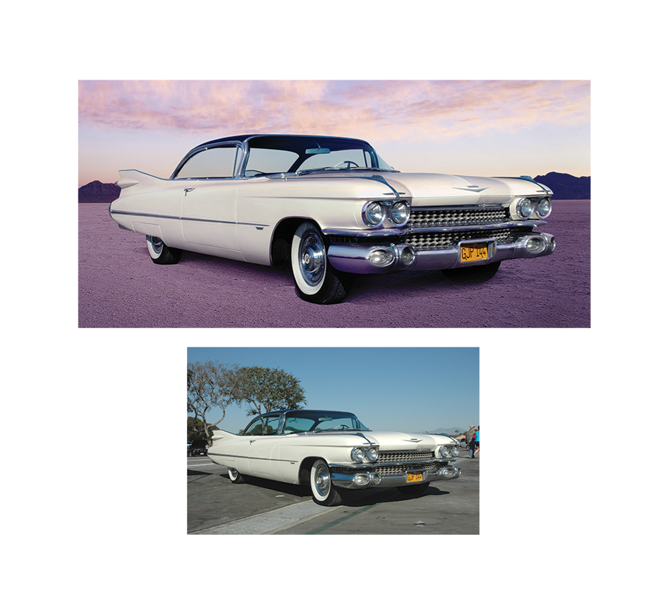 59 cadillac / personal project / new background, cleaning, merging car to background
