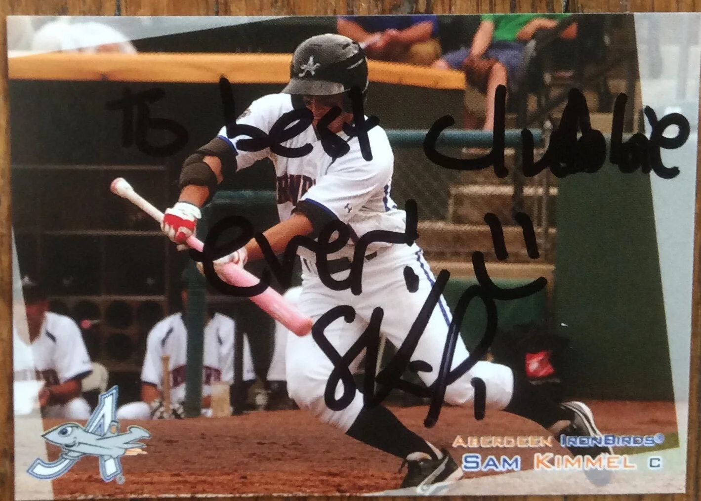 Signed Card from Kimmel, 2012