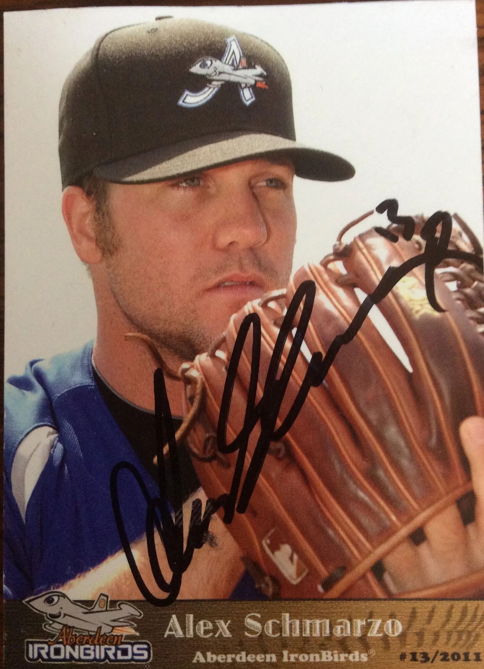 Alex Schmarzo’s Signed Laundry Room Card, 2011