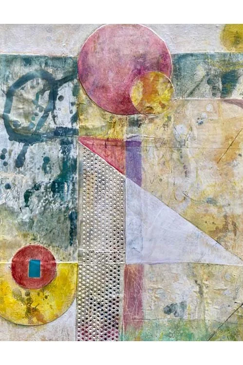 Cold Wax on a Collage Substrate (Online Workshop) Winter 2027 w/ Martha Prideaux