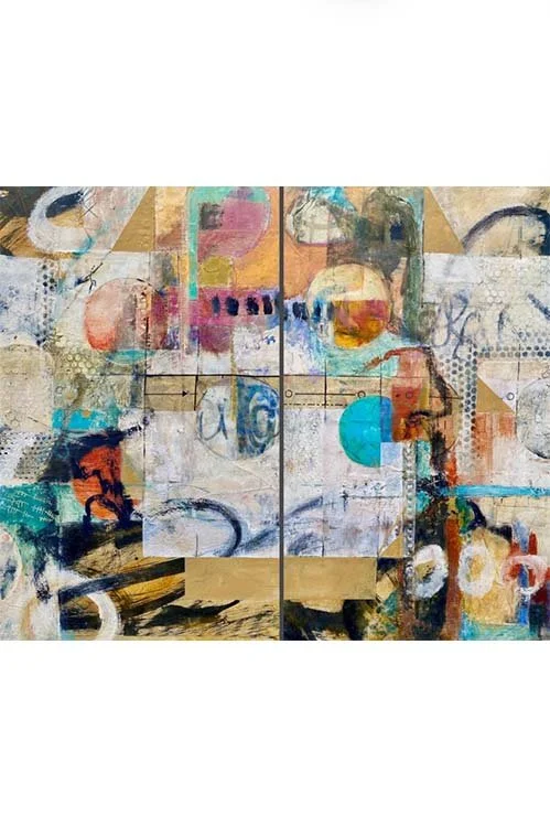 Cold Wax on a Collage Substrate (Online Workshop) Winter 2027 w/ Martha Prideaux