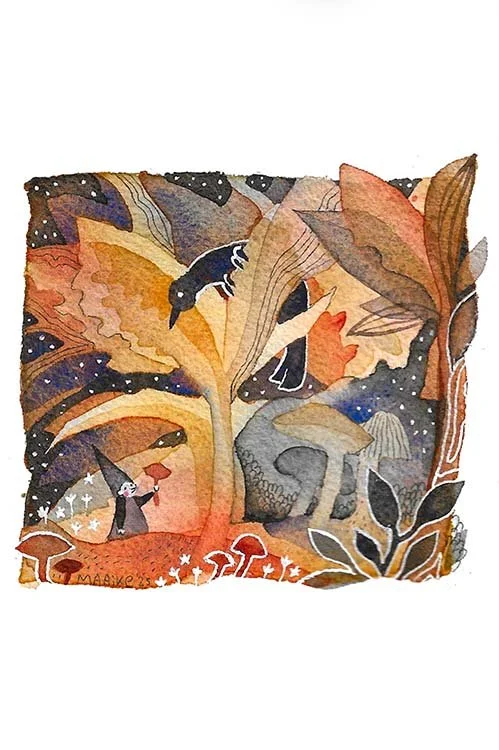 Loose landscapes from Imagination (Online Workshop) Fall 2026 w/ Maaike Haneveld