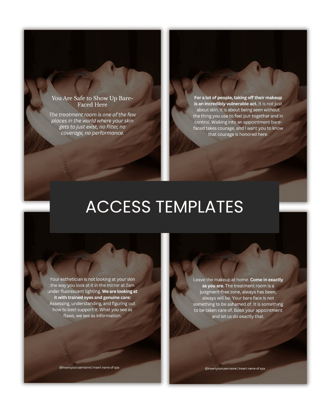 You Are Safe to Show Up Bare-Faced Here Carousel