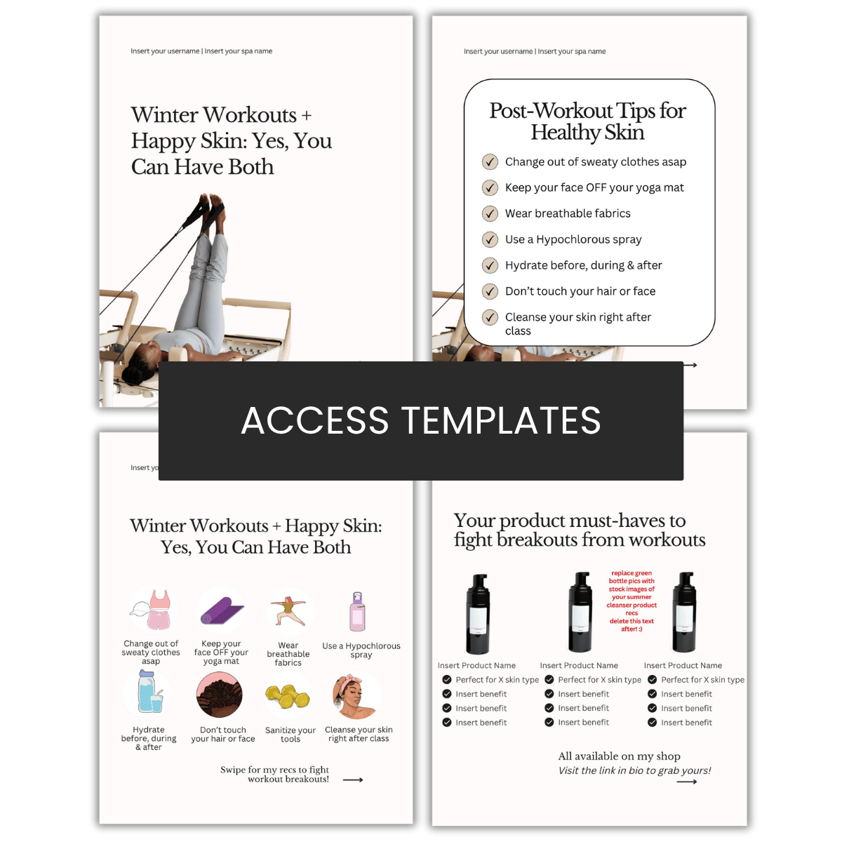 Post-Workout Happy Skin Carousel | Product Recs