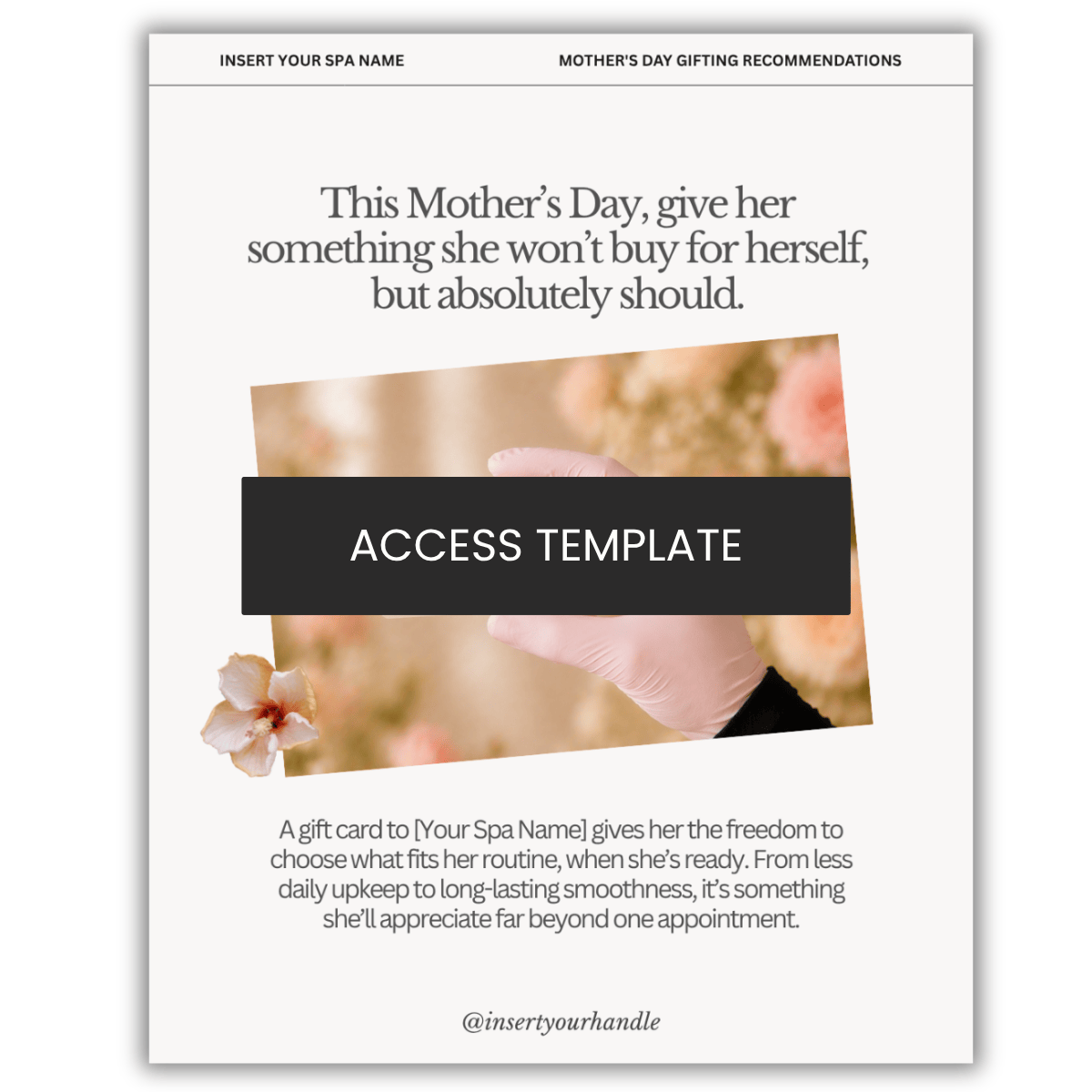 Mother's Day Gift Card Graphic