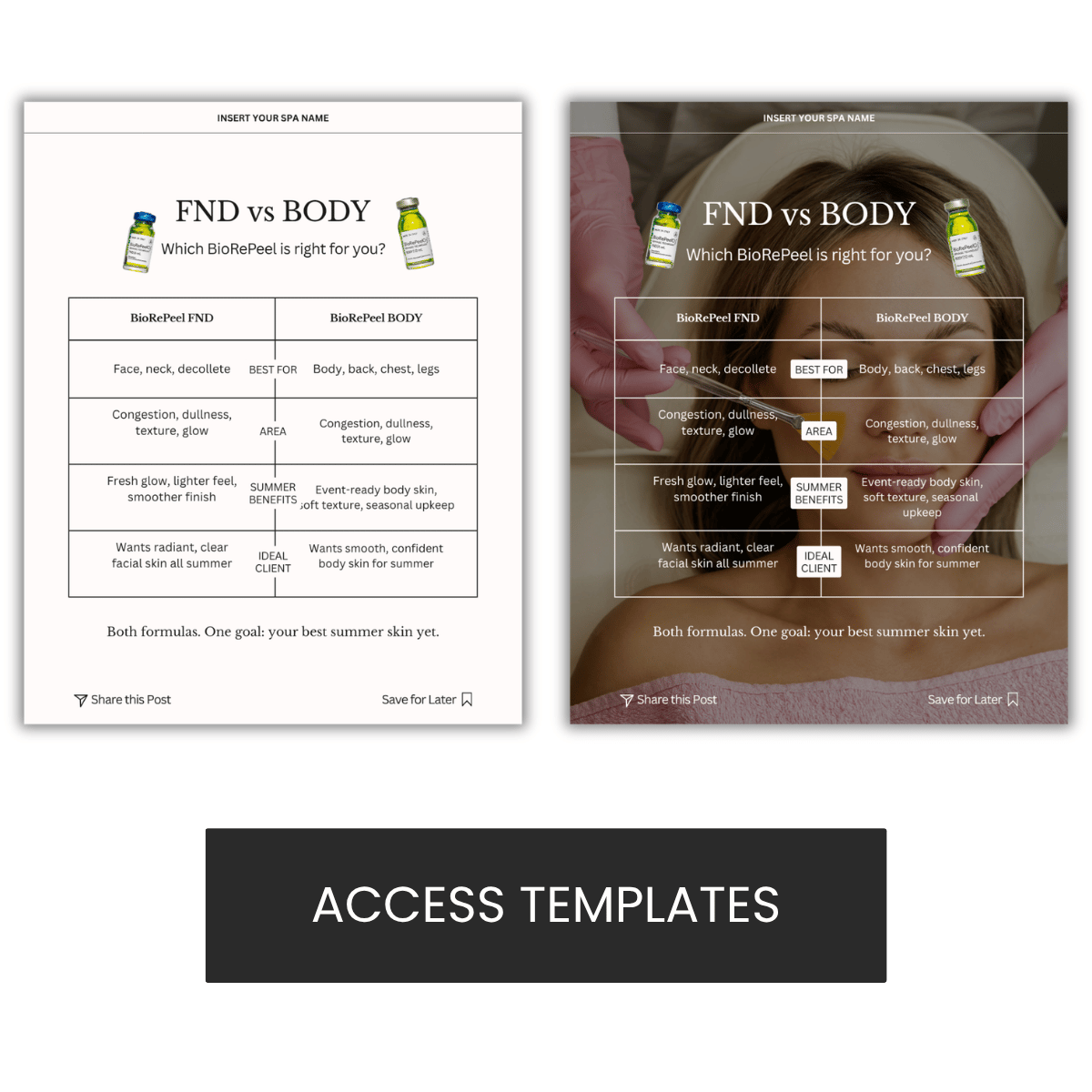 BioRePeel FND or BODY Graphic