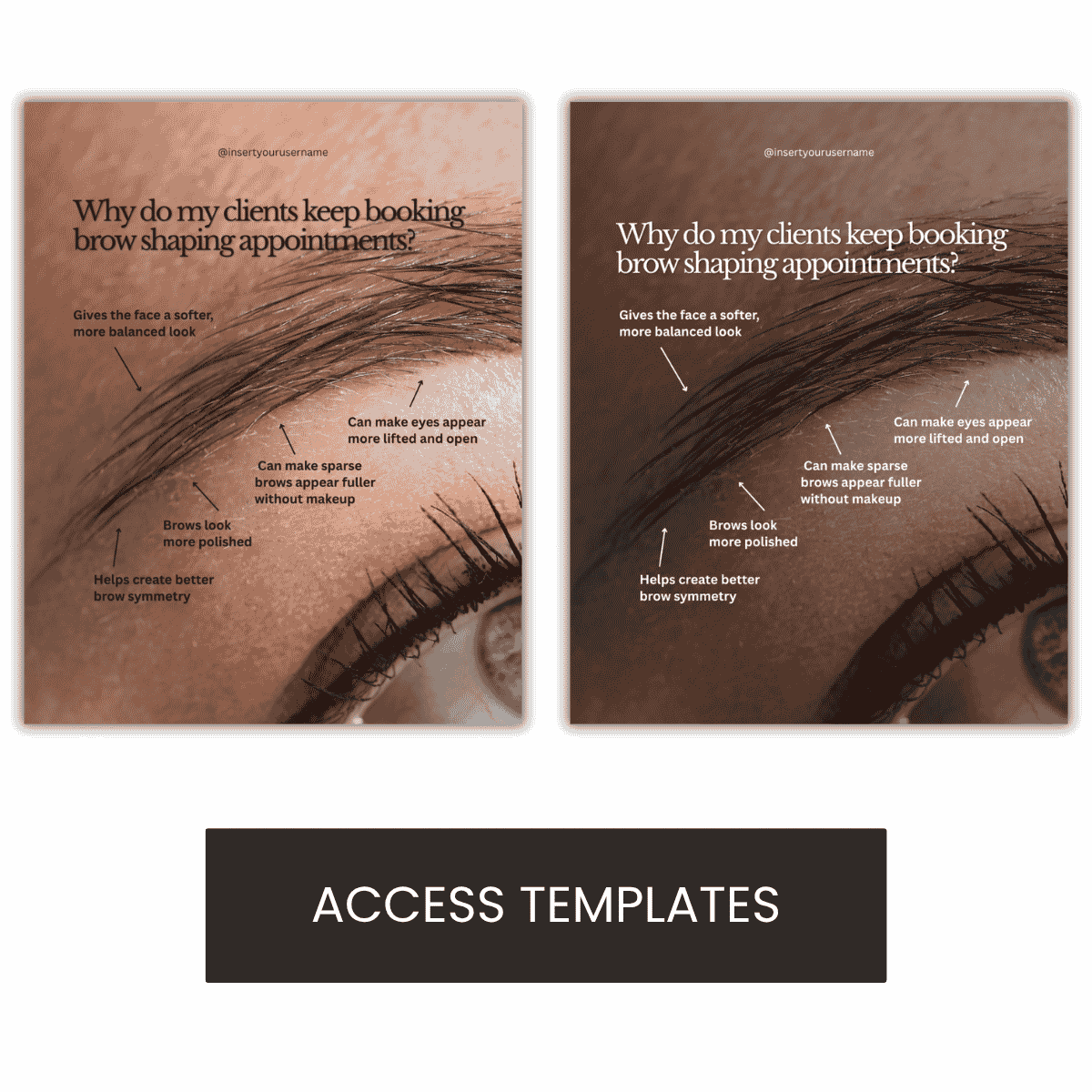 Brow Shaping Benefits Graphic