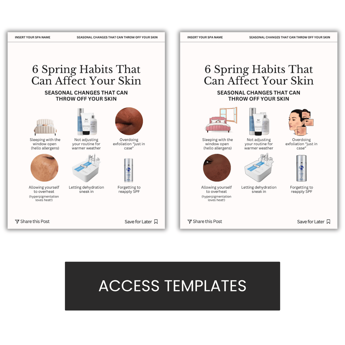 6 Spring Habits That Can Affect Your Skin Graphic