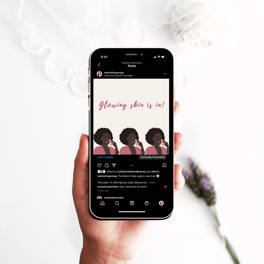 Instagram Bio for Estheticians — Marketing with Meg Esthetician Marketing