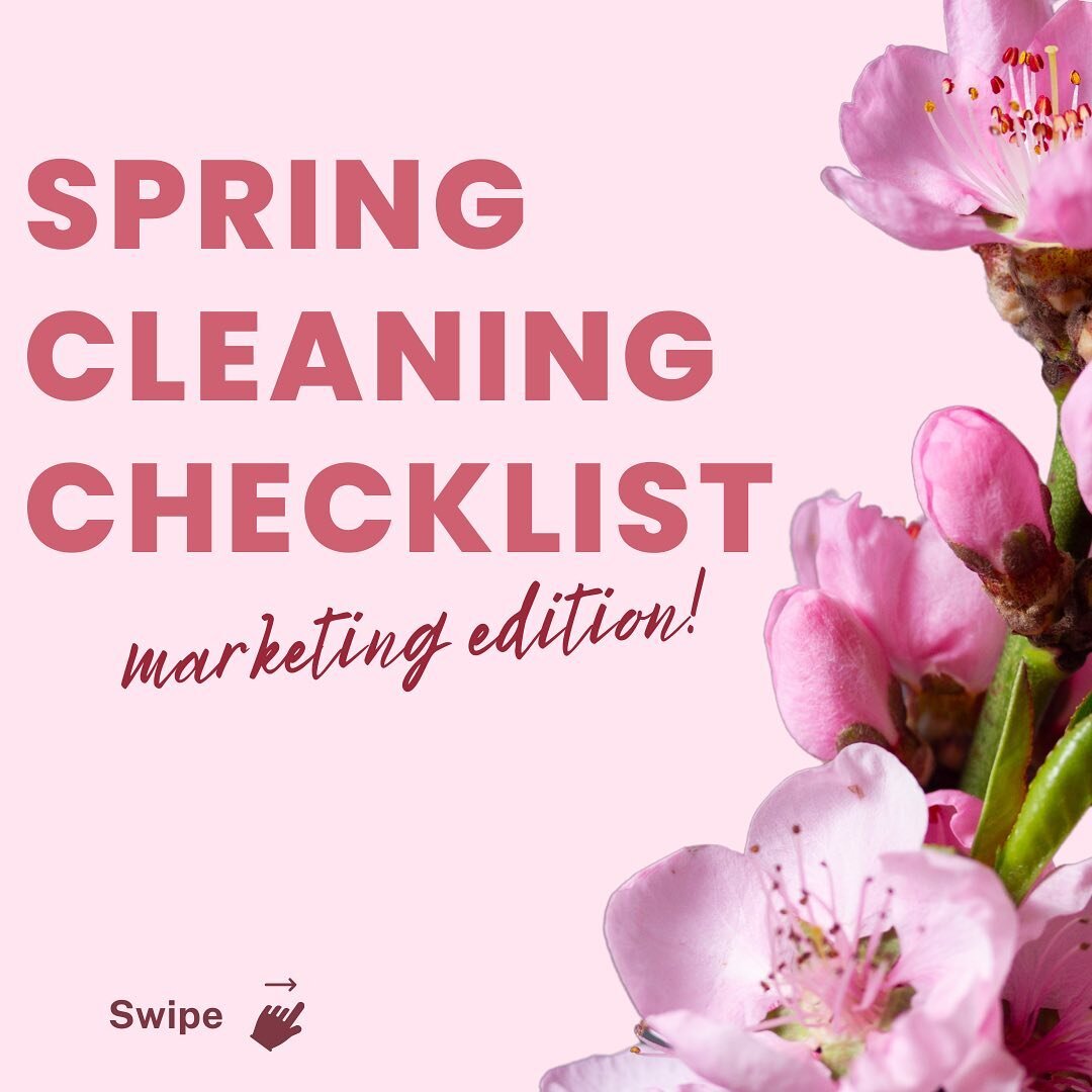 Happy first day of Spring!! Here's a quick Spring cleaning checklist you can do to set your socials up for success this season.

Update your insta highlights. Change up the covers if you want, update them with relevant stories, add to them, remove ir