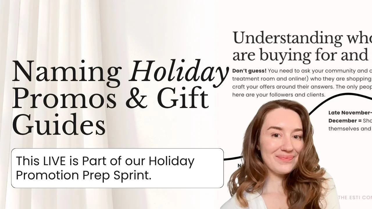 Naming Your Holiday Promos &amp; Gift Guide | LIVE Replay