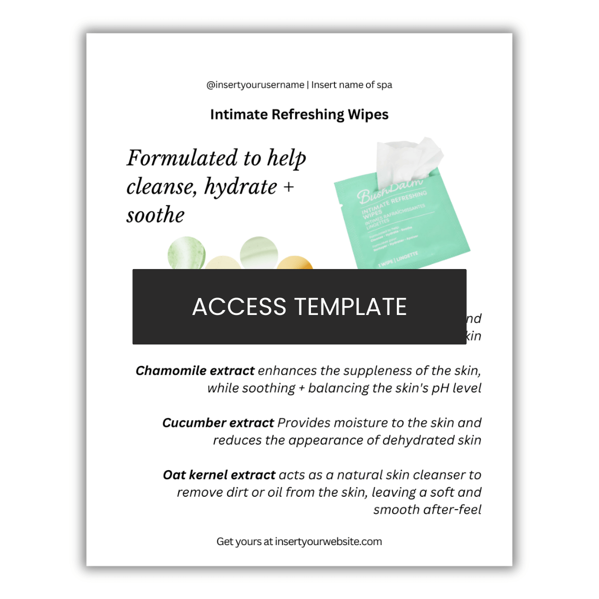 Bushbalm Intimate Refreshing Wipes