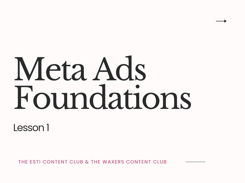 Meta Ads Foundations