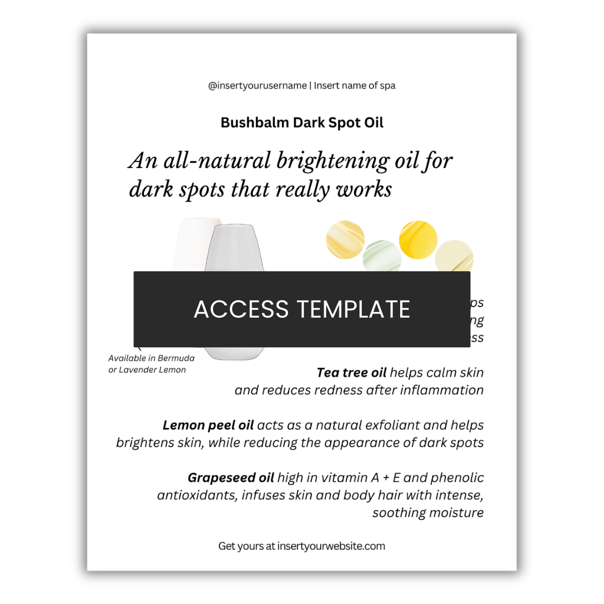 Bushbalm Dark Spot Oil