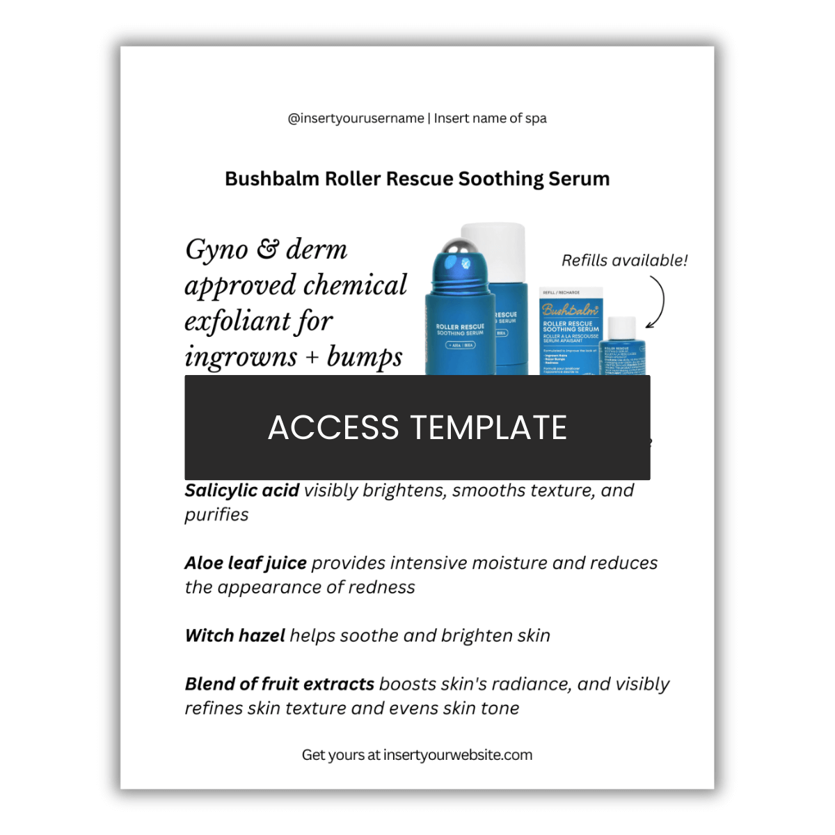 Bushbalm Roller Rescue Soothing Serum