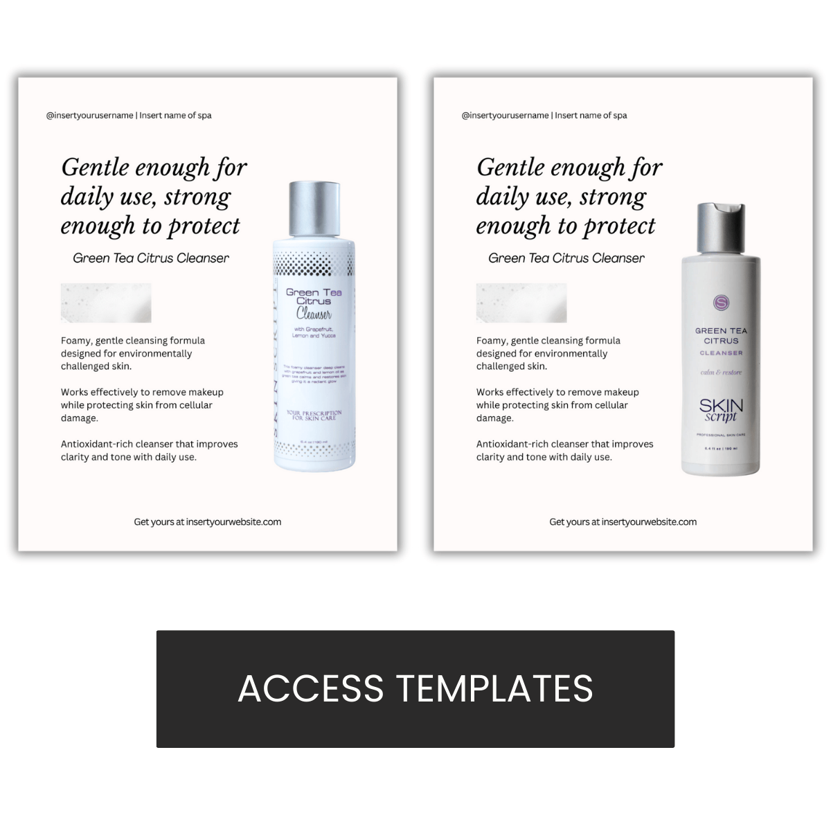 Skin Script Green Tea Citrus Cleanser