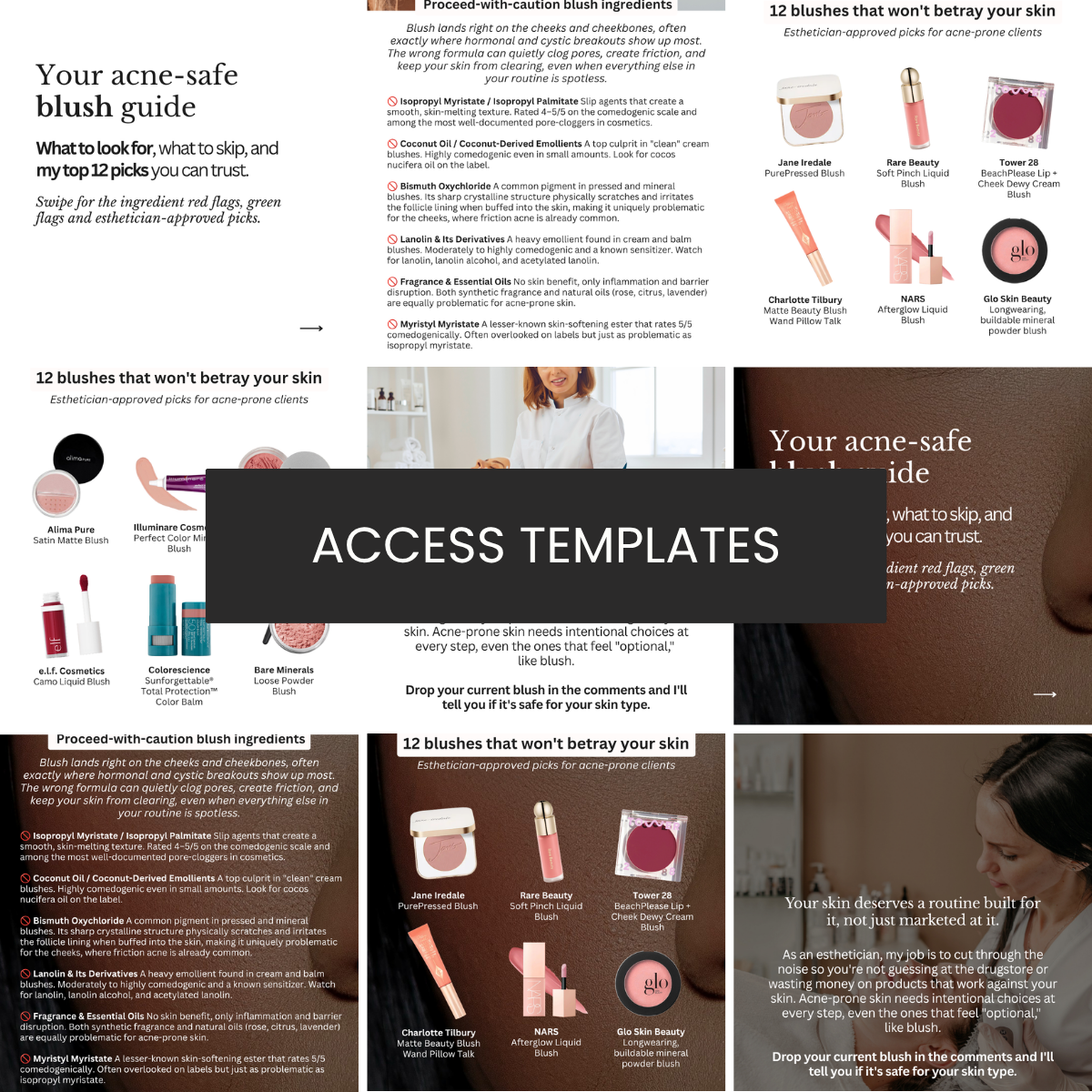 Blush: Acne-Safe Makeup Guide Collection