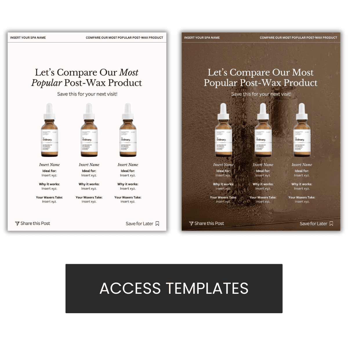 Let’s Compare Our Most Popular Post-Wax Product Graphic