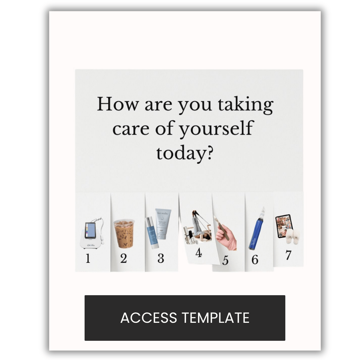 Take What You Need Sticker Graphic 7 Options + Numbered Tabs