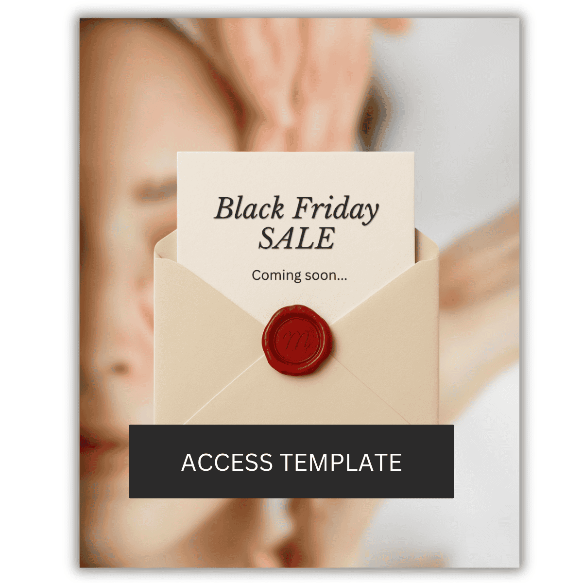 Black Friday Coming Soon Red Wax