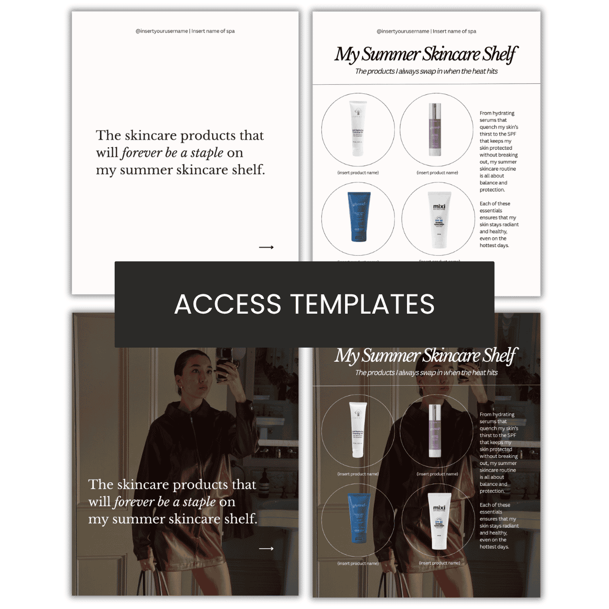 Summer Skincare Recs Carousel