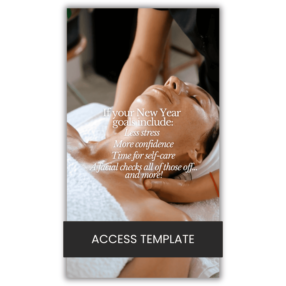 "If your New Year  goals include..." New Year Reel Template