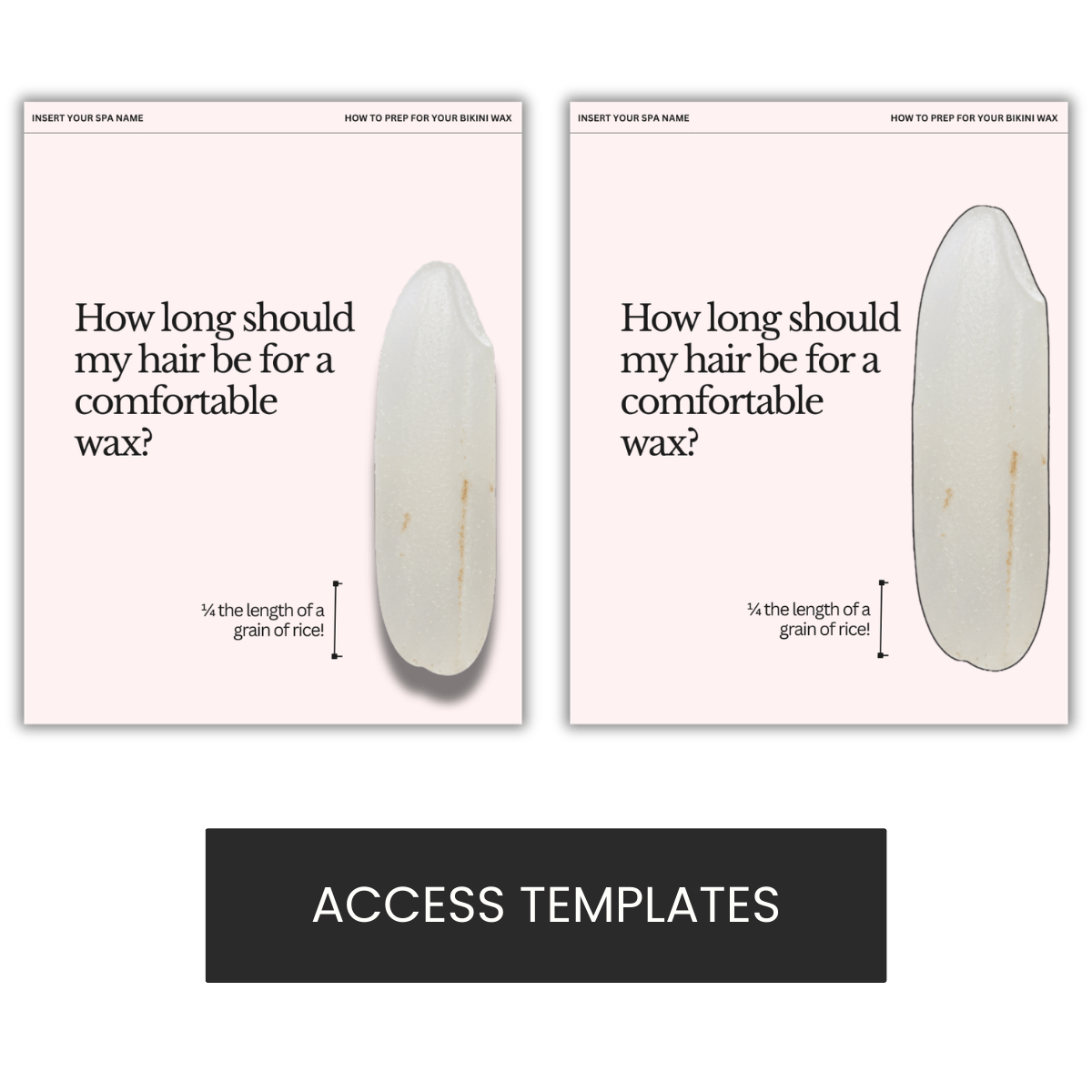 Waxing Hair Length Graphic