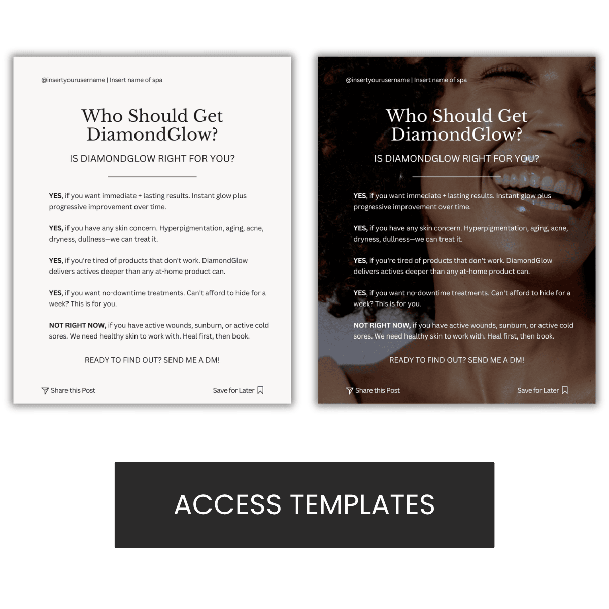 Who Should Get DiamondGlow? Graphic