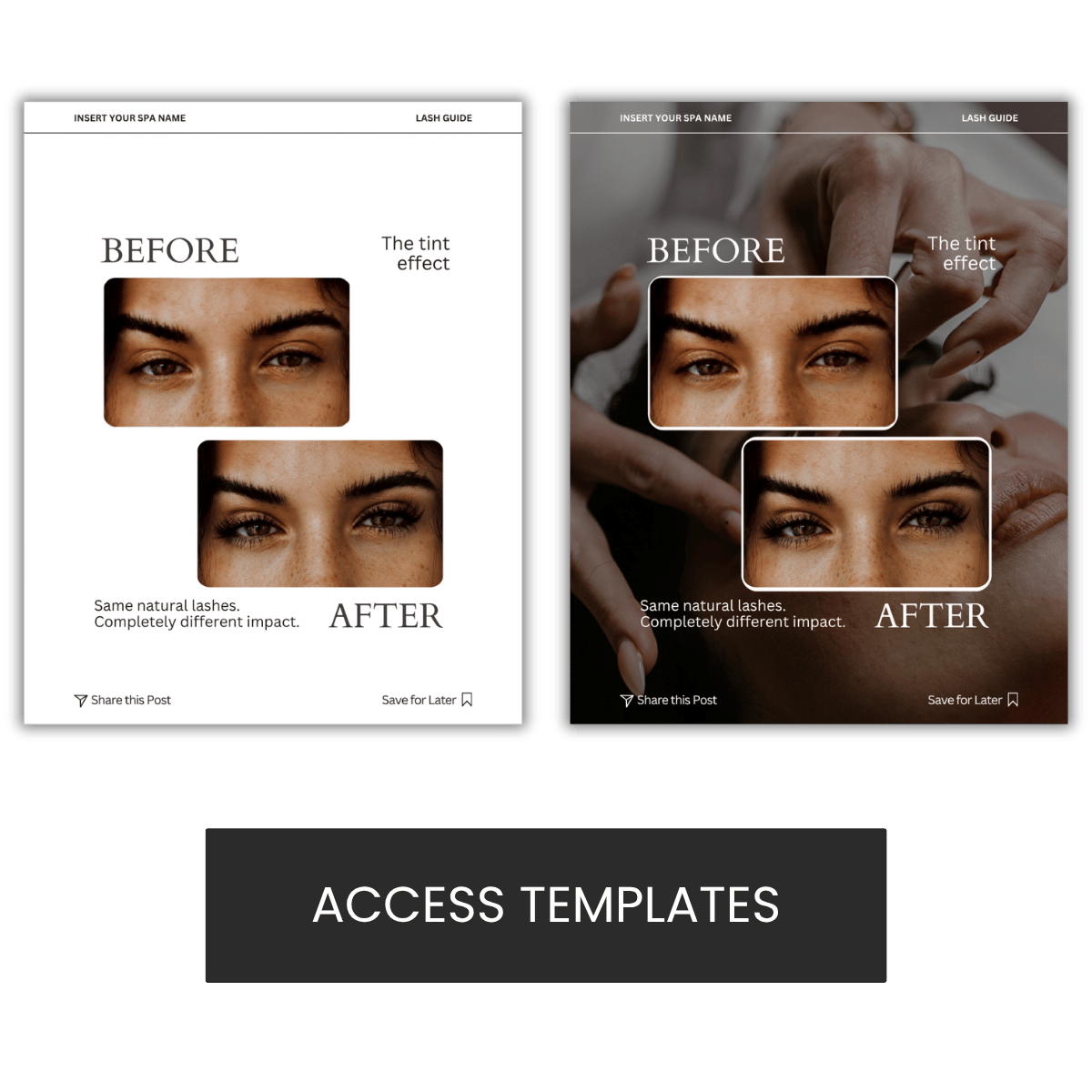 Before & After Lashes Graphic