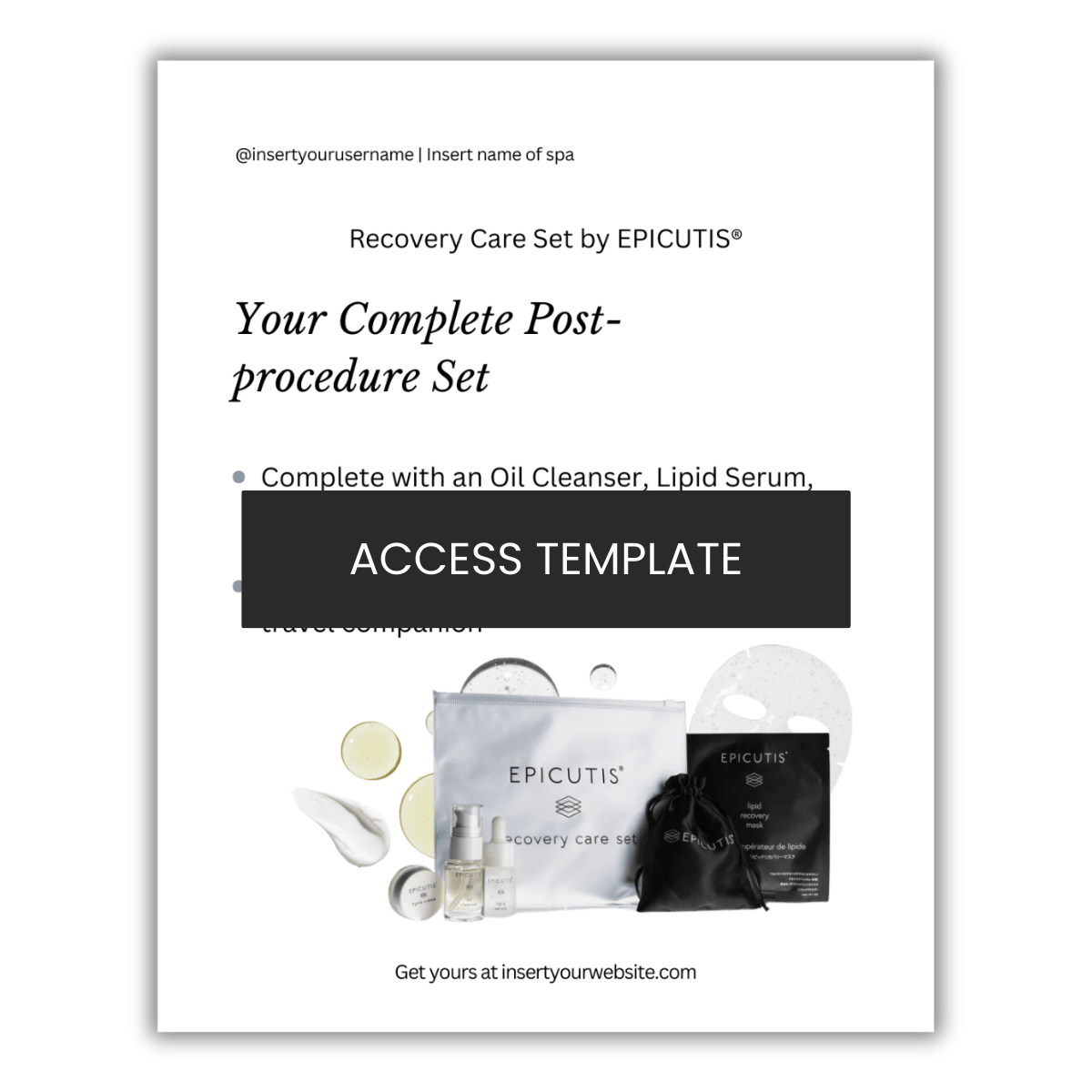 Epicutis Recovery Care Set