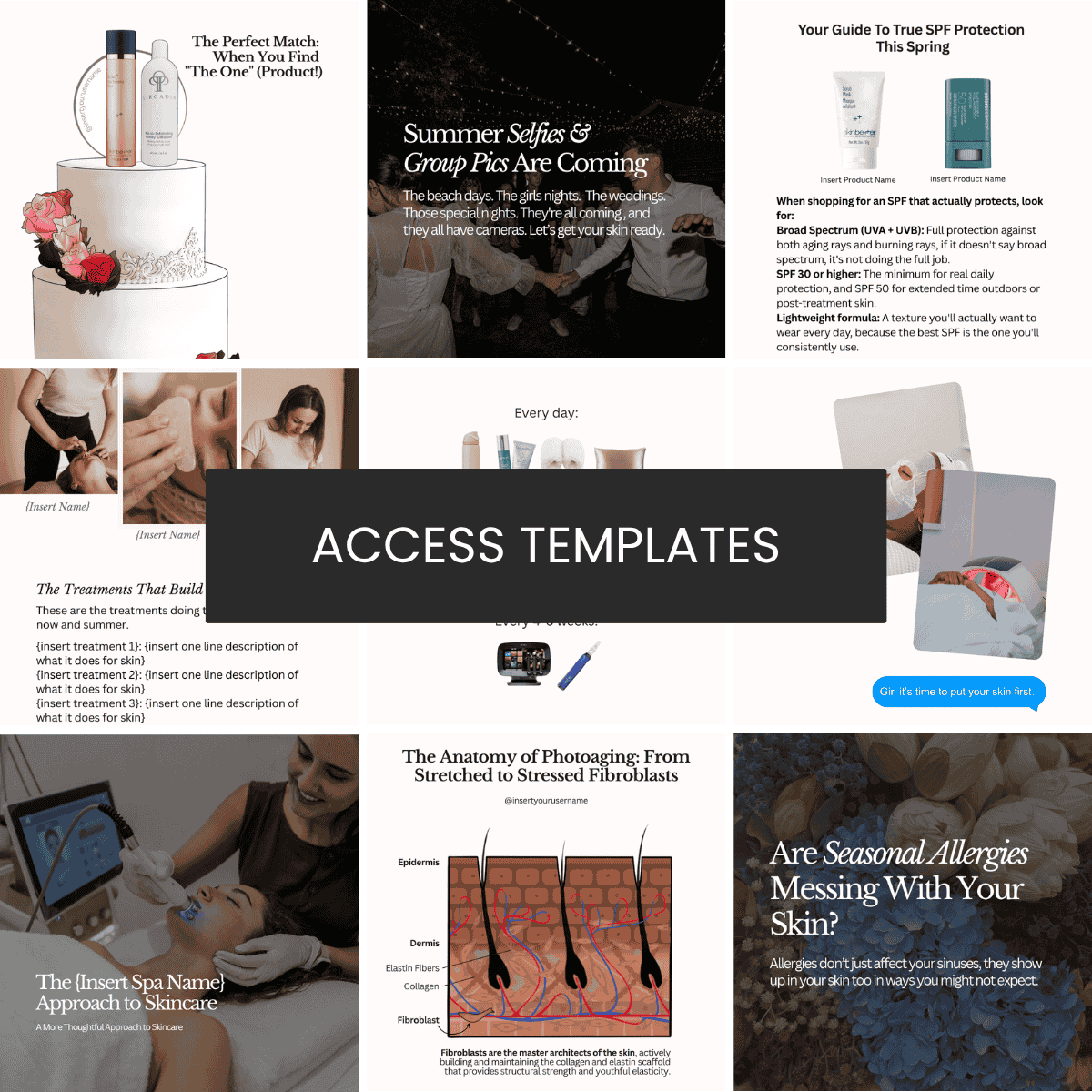 All April Themed Templates (March 25 Additions)