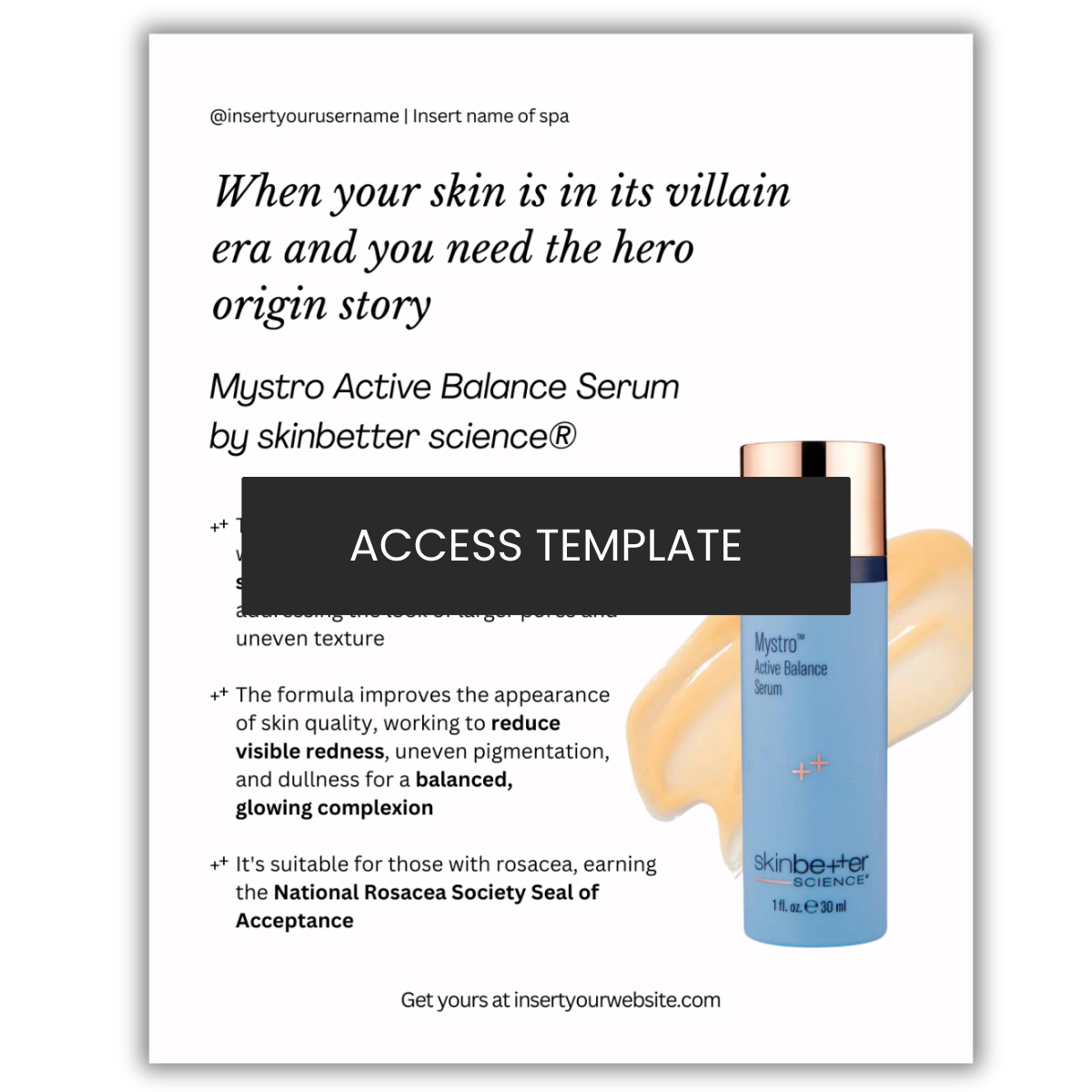 Mystro Active Balance Serum  by skinbetter science®
