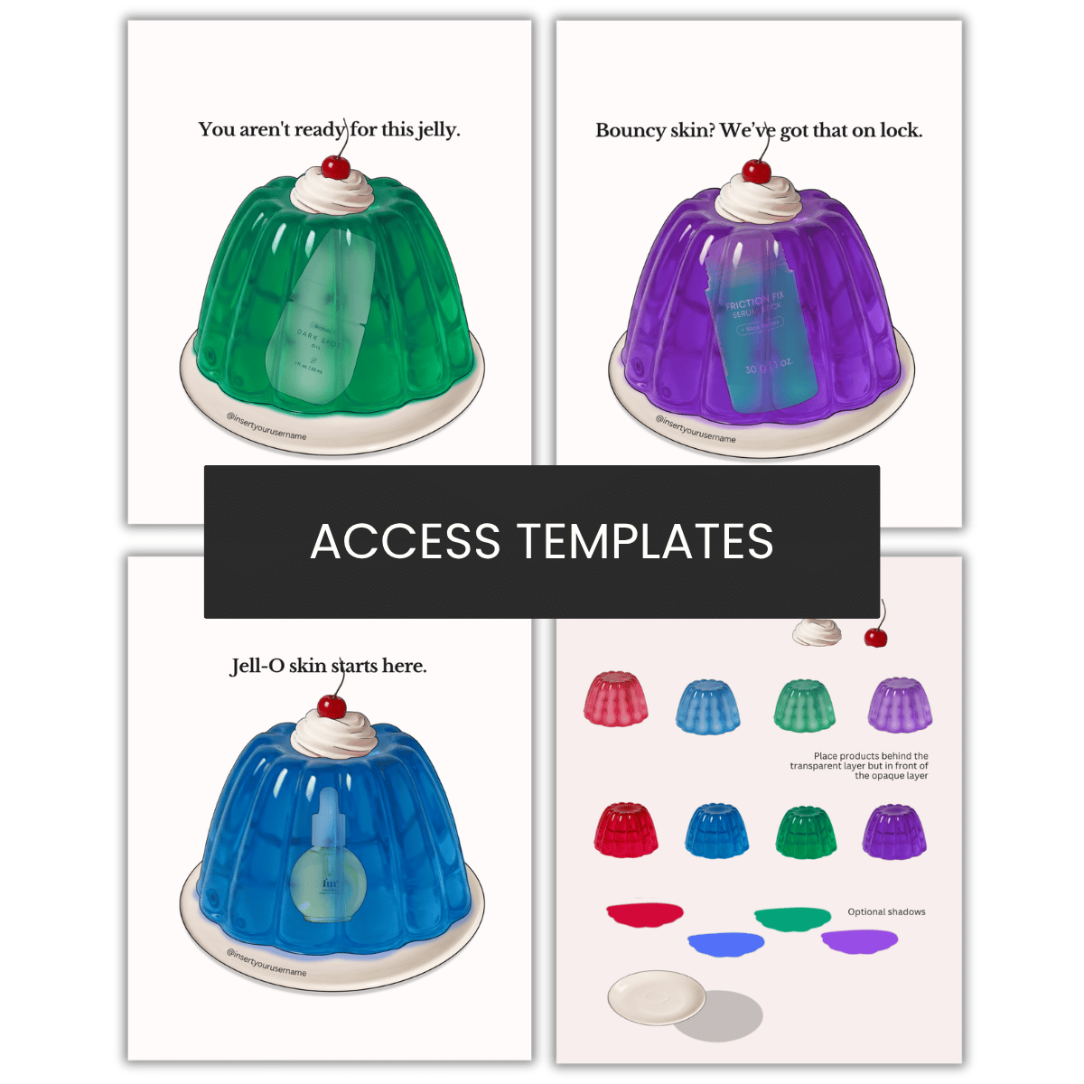 Jello mold / cake product Illustration