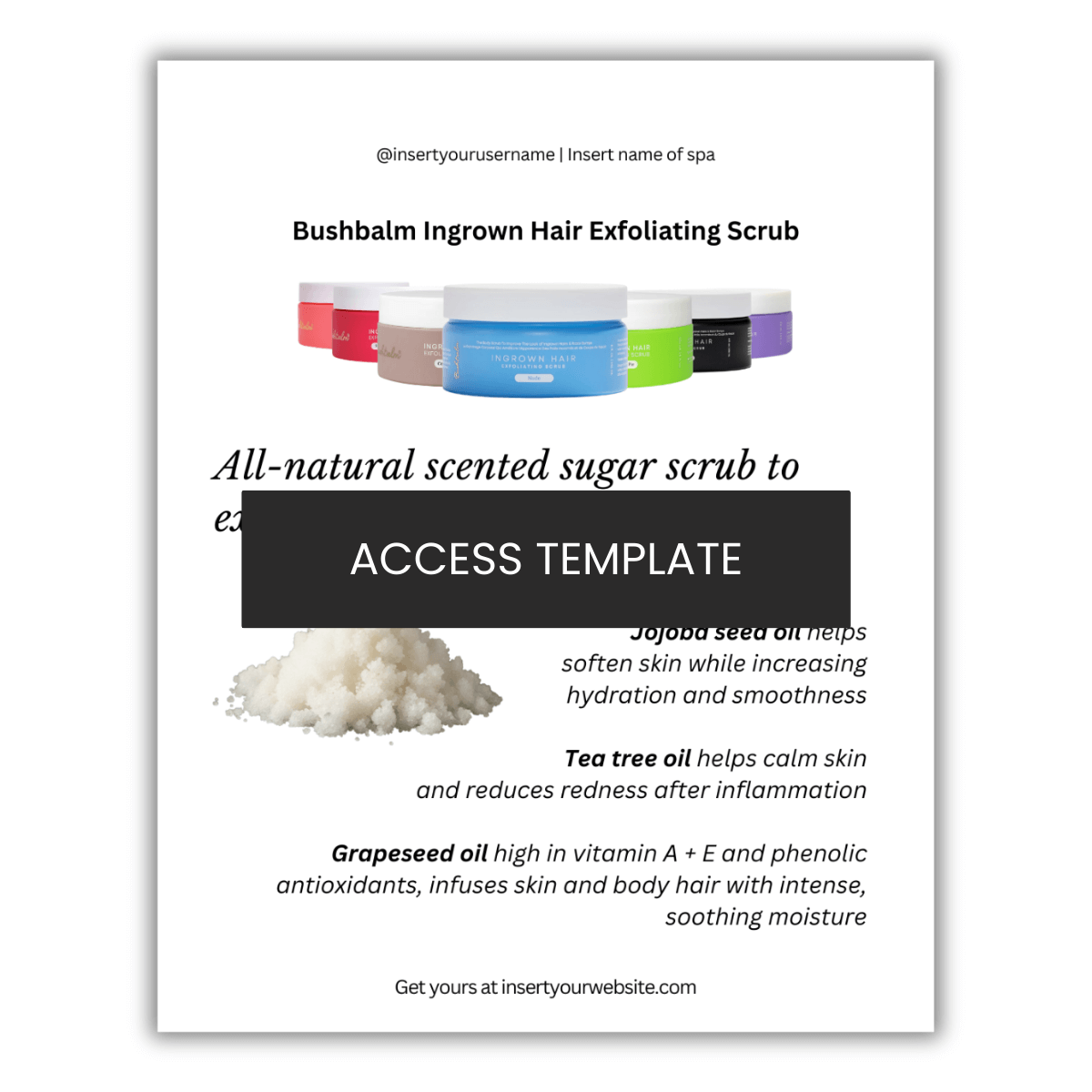 Bushbalm Ingrown Hair Exfoliating Scrub