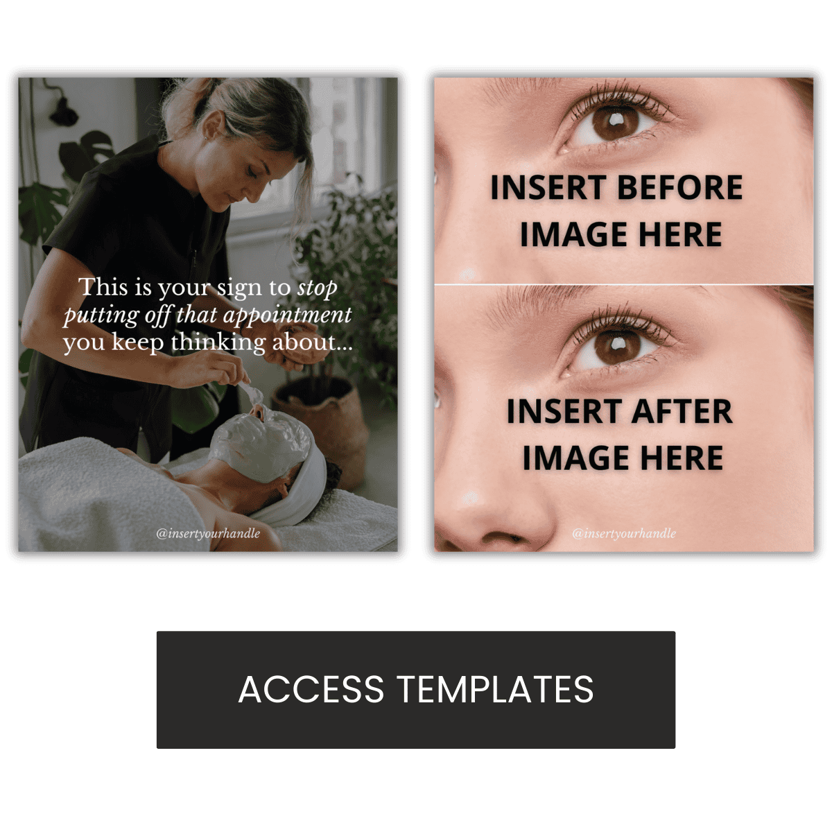 "This is your sign to stop putting off that appointment you keep thinking about..." Post-Treatment/ Before & After Carousel