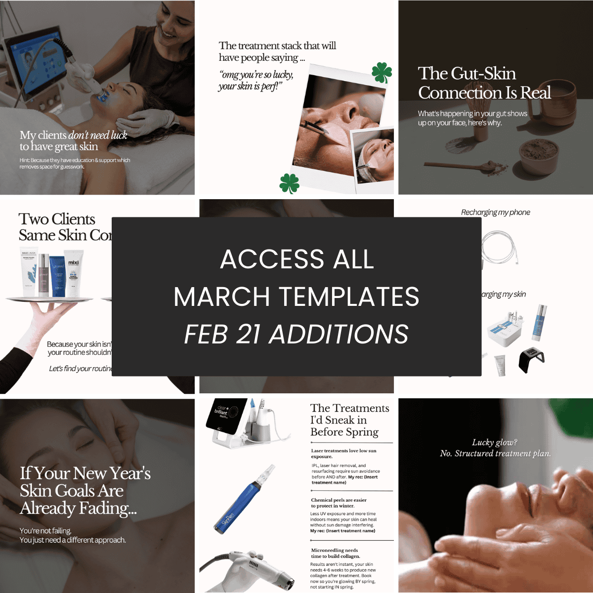 All March Themed Templates (Feb 21 Additions)