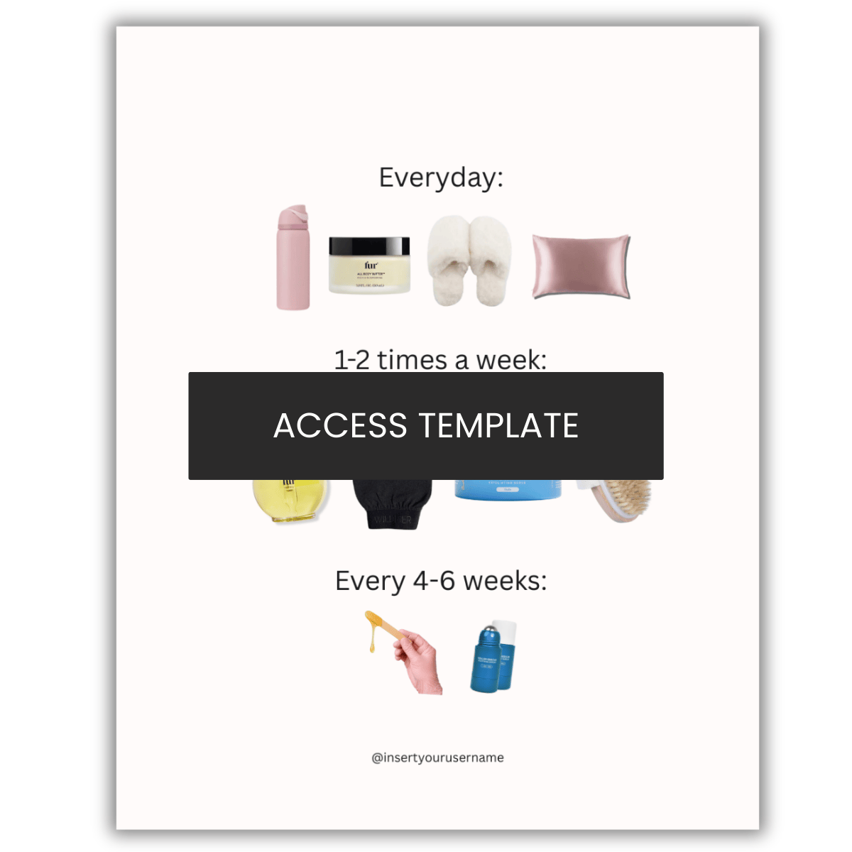 Post-Wax Routine Graphic