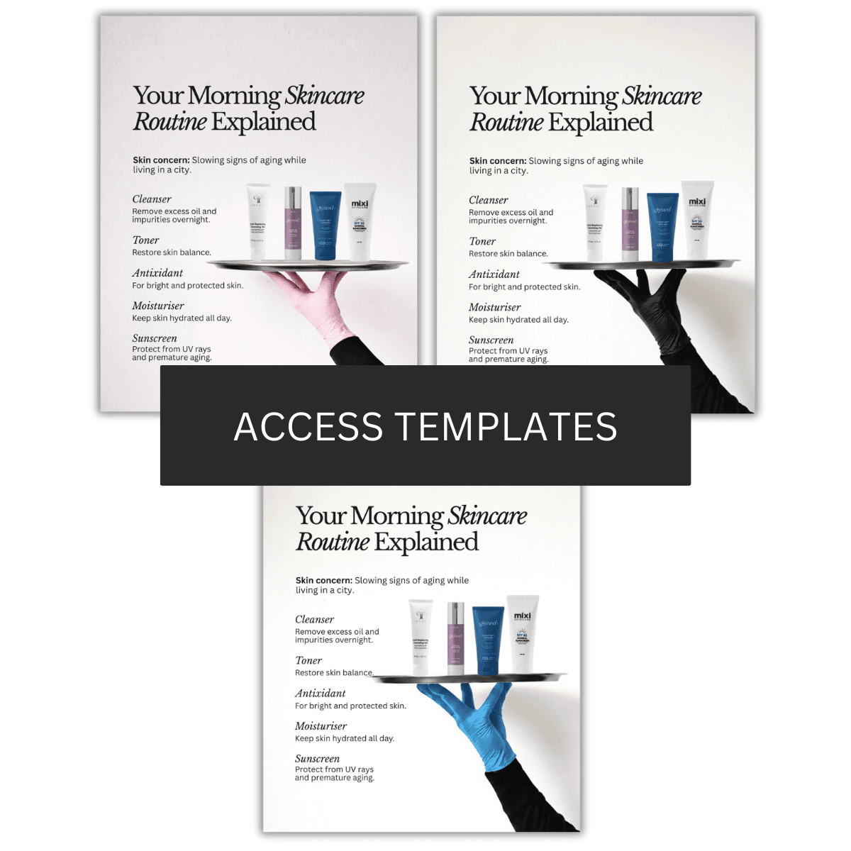 Routine Builder Graphics | Product Recs