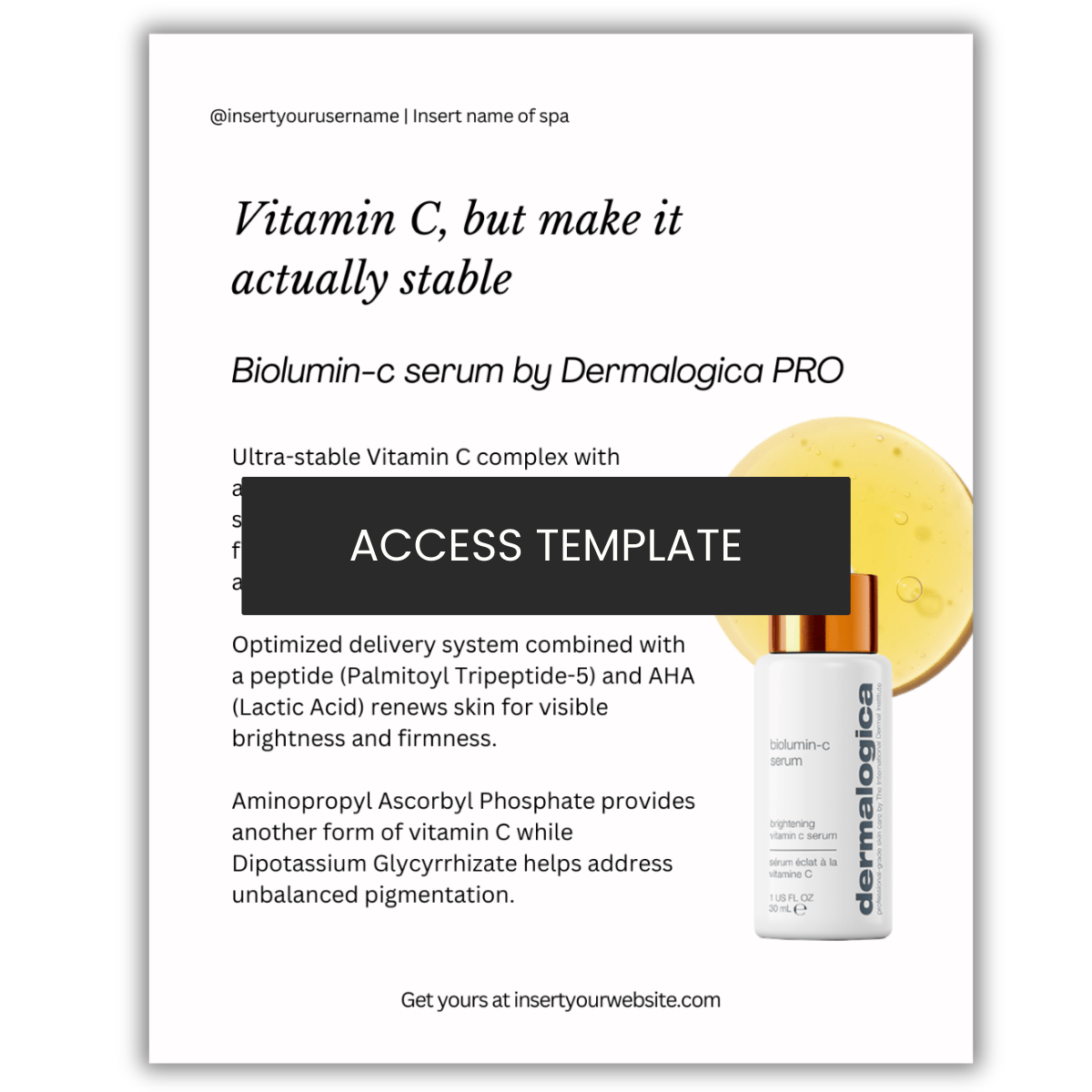 Biolumin-c serum by Dermalogica PRO