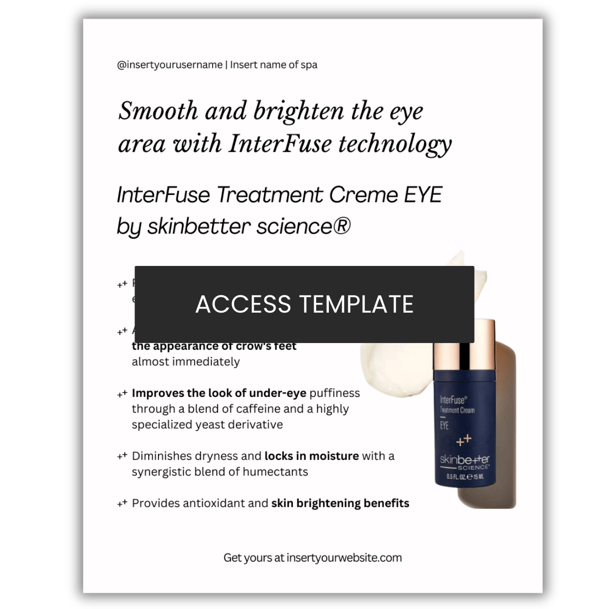 InterFuse Treatment Creme EYE  by skinbetter science®