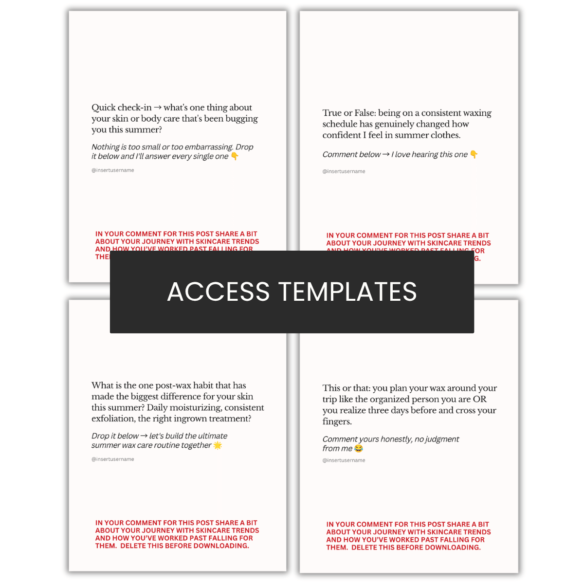 July Community Building Graphics x4