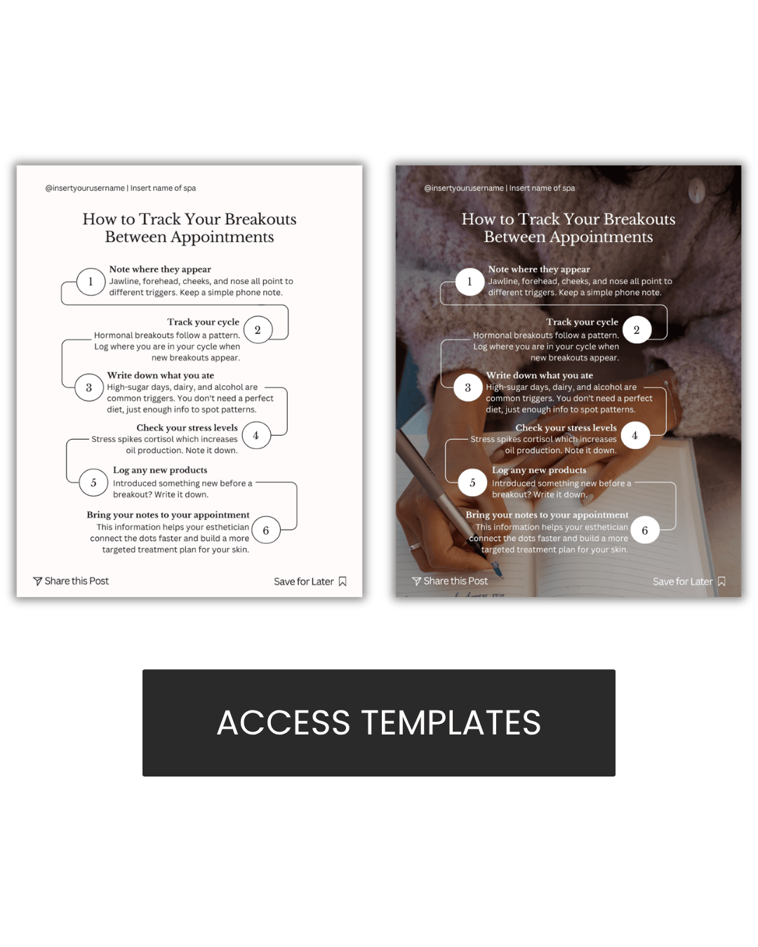 How to Track Your Breakouts Between Appointments Graphics